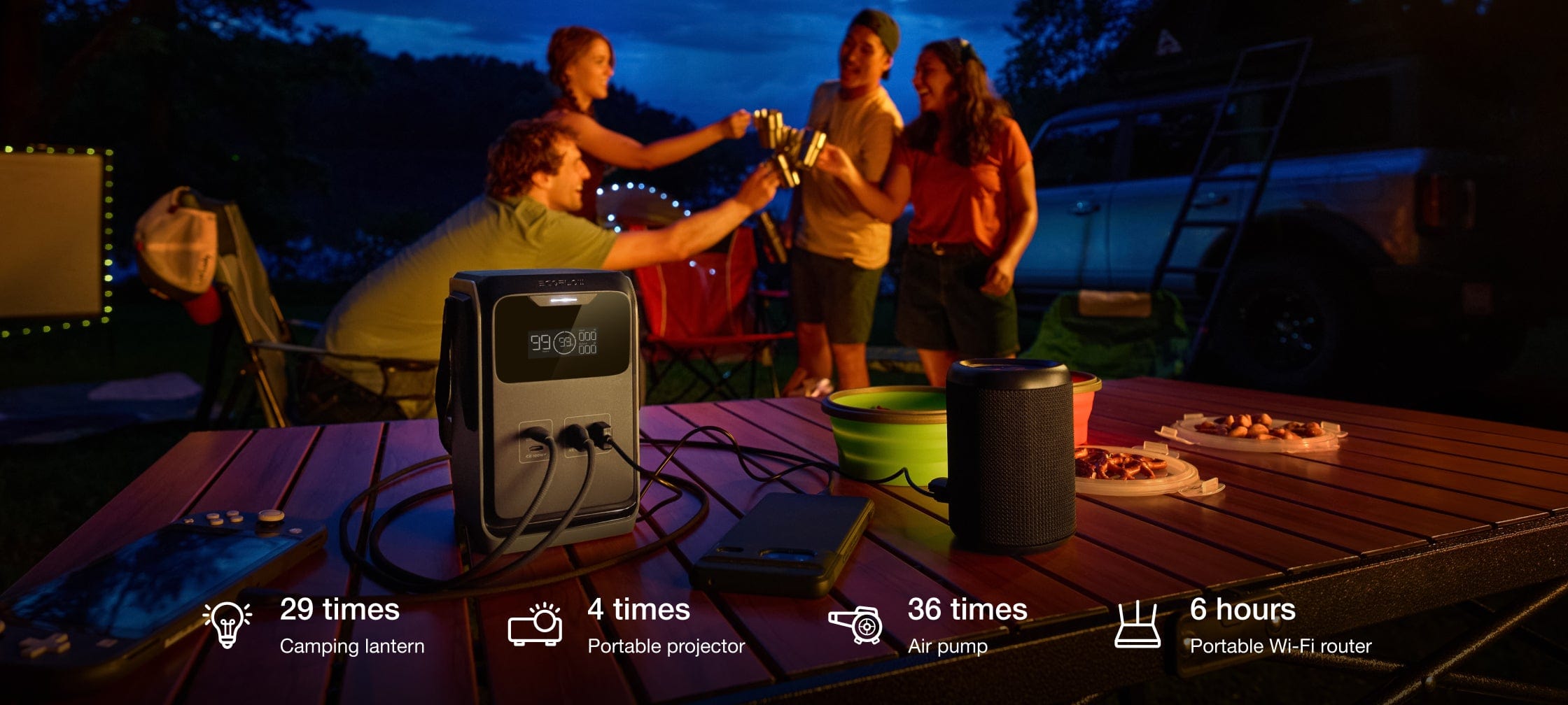 طاقة لكل مشهد، من المخيم إلى الرحلة