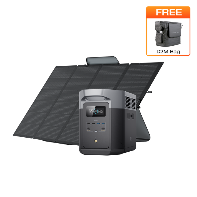 جهاز مولد الطاقة الشمسية EcoFlow DELTA 2 Max (PV400 واط)