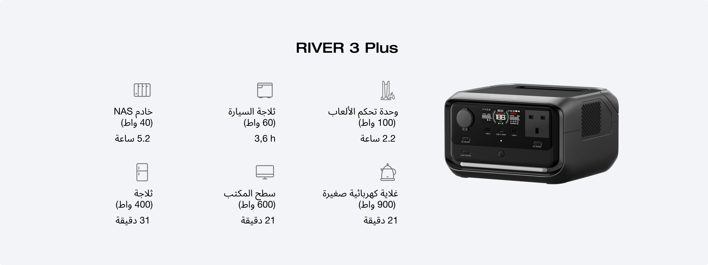 قابلة للتوسعة حتى 858 واط ساعة مع اتصال لاسلكي