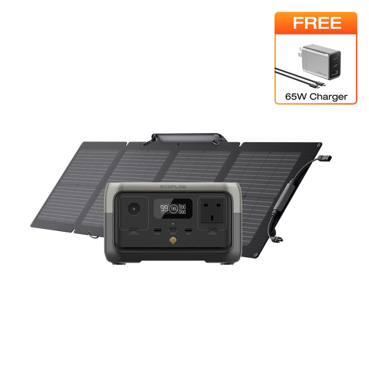 جهاز مولد الطاقة الشمسية EcoFlow RIVER 2 (PV110 واط)