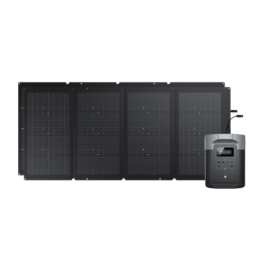 EcoFlow DELTA 2 MAX + 220W Portable Solar Panel 2