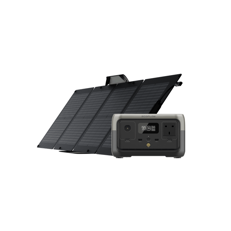 EcoFlow RIVER 2 + 110W Portable Solar Panel