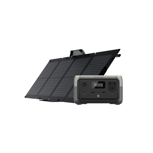 EcoFlow RIVER 2 + 110W Portable Solar Panel